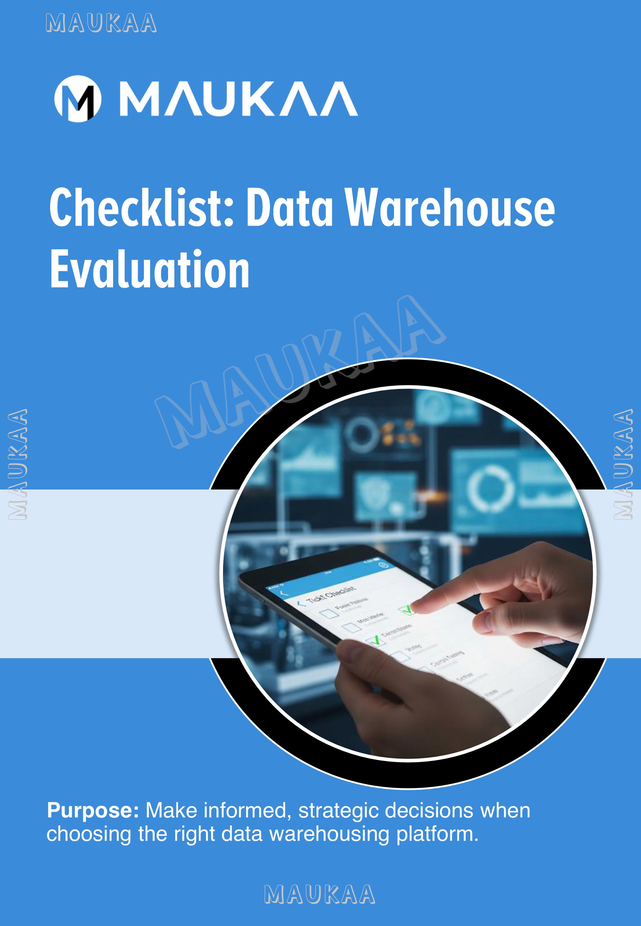 Checklist for Evaluating Data Warehousing Solutions